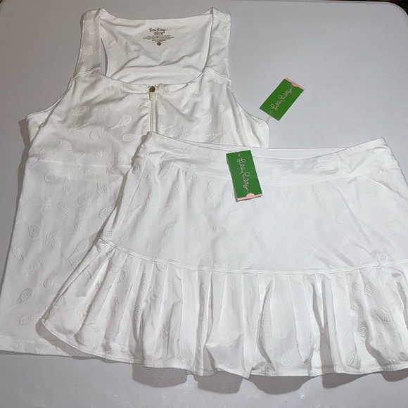 Lilly Pulitzer NWT 2 Piece Kalila Tennis Bra Tank & Taye Skort Size XL 🎾 - Picture 16 of 16